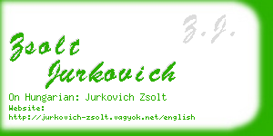 zsolt jurkovich business card